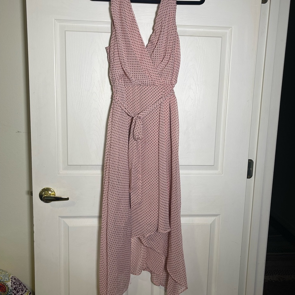 Lapis Pink High Low Dress